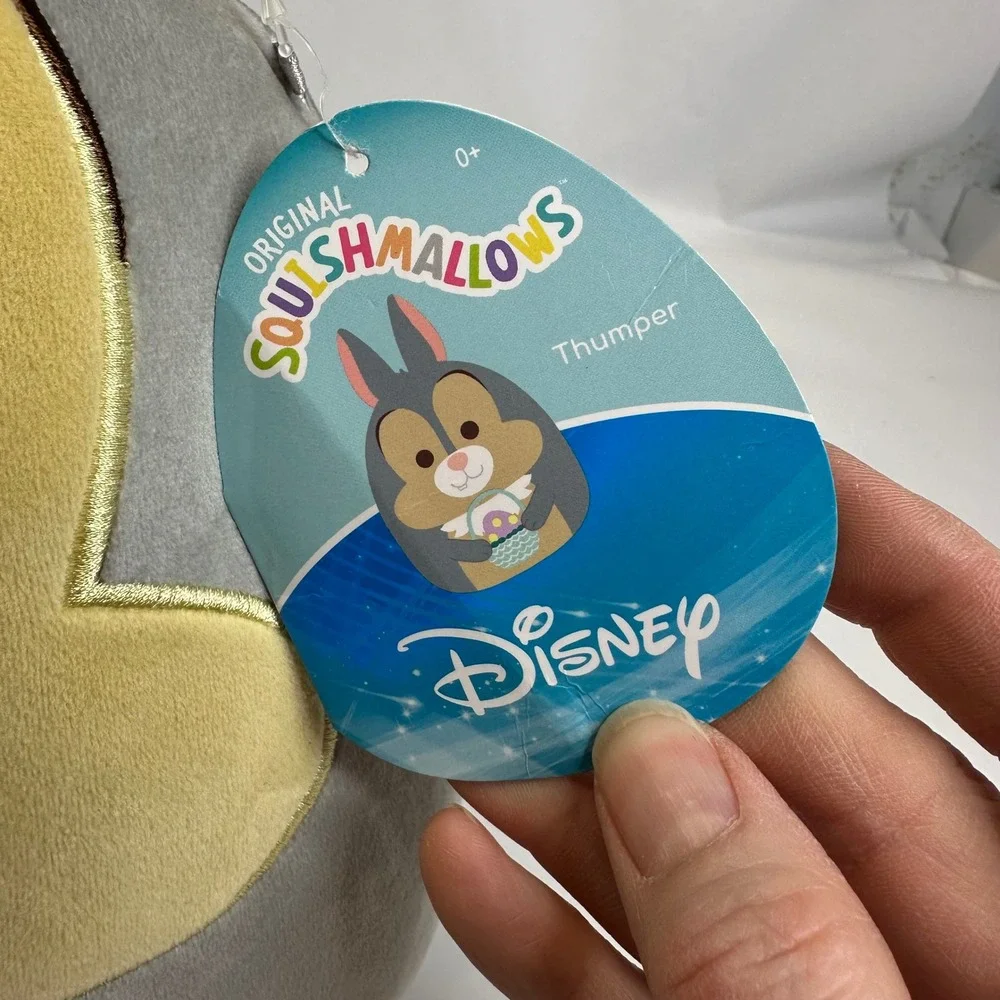 Disney Squishmallows Thumper Easter Bunny Plush 8 inch Kellytoy Bambi Rabbit NWT